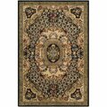 Safavieh 6 Ft. x 9 Ft. Medium Rectangle- Traditional Classic Black And Gold Hand Tufted Rug CL304A-6